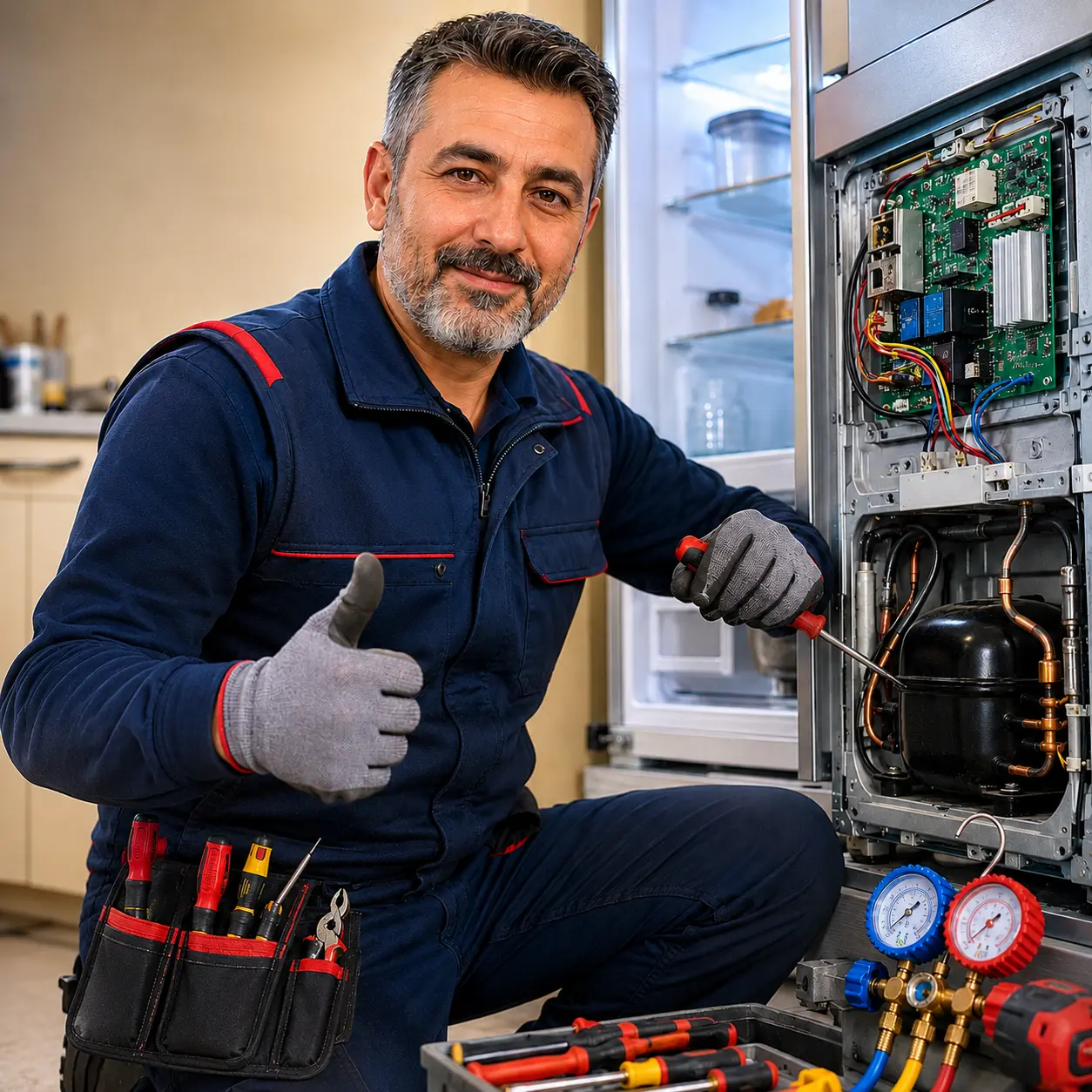 Elazığ Beko buzdolabı tamiri ustası Ahmet Usta — Alacakaya ve Sivrice soğutma sistemleri uzmanı